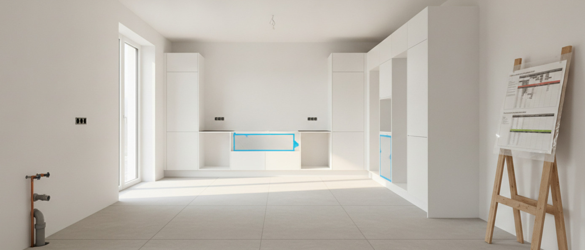 Tip 2: Plan de keukenmontage per bouwfase