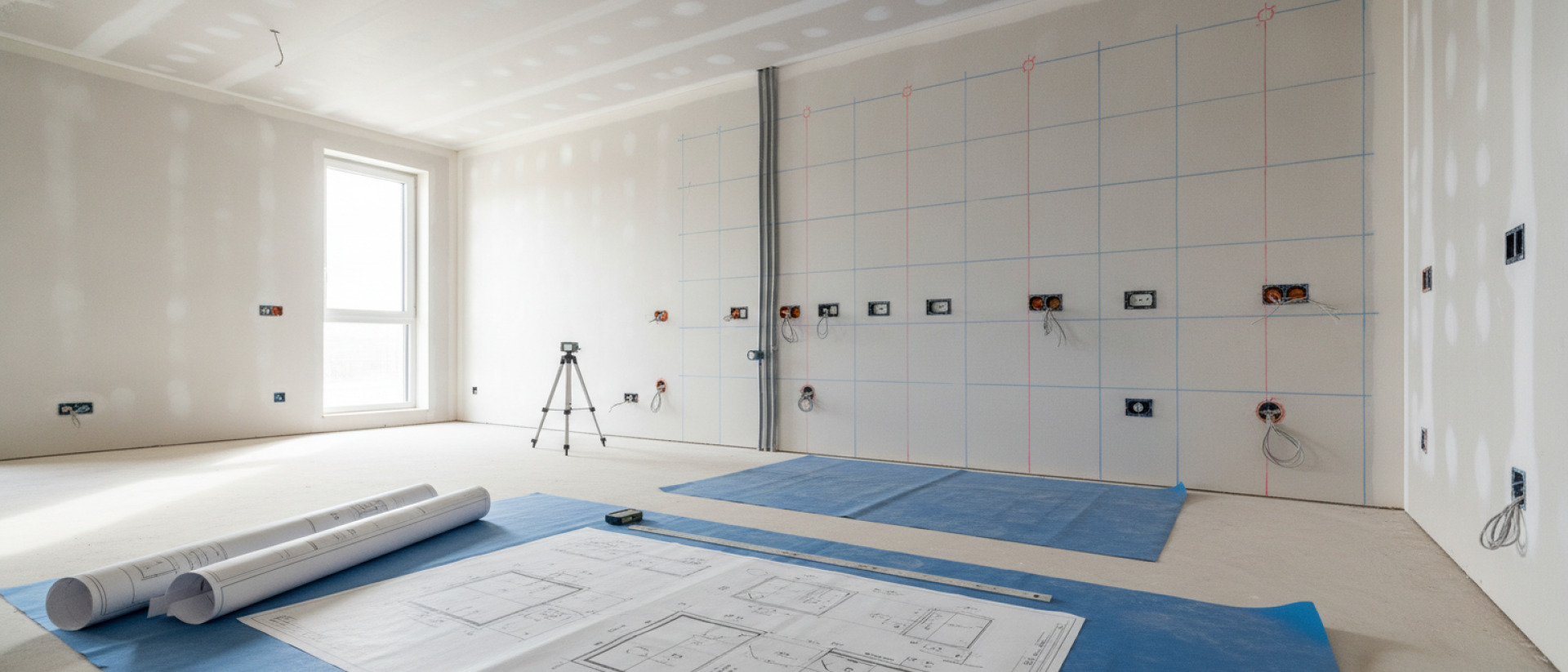 Stroompunten vóór tegelwerk en keukenmontage goed plannen