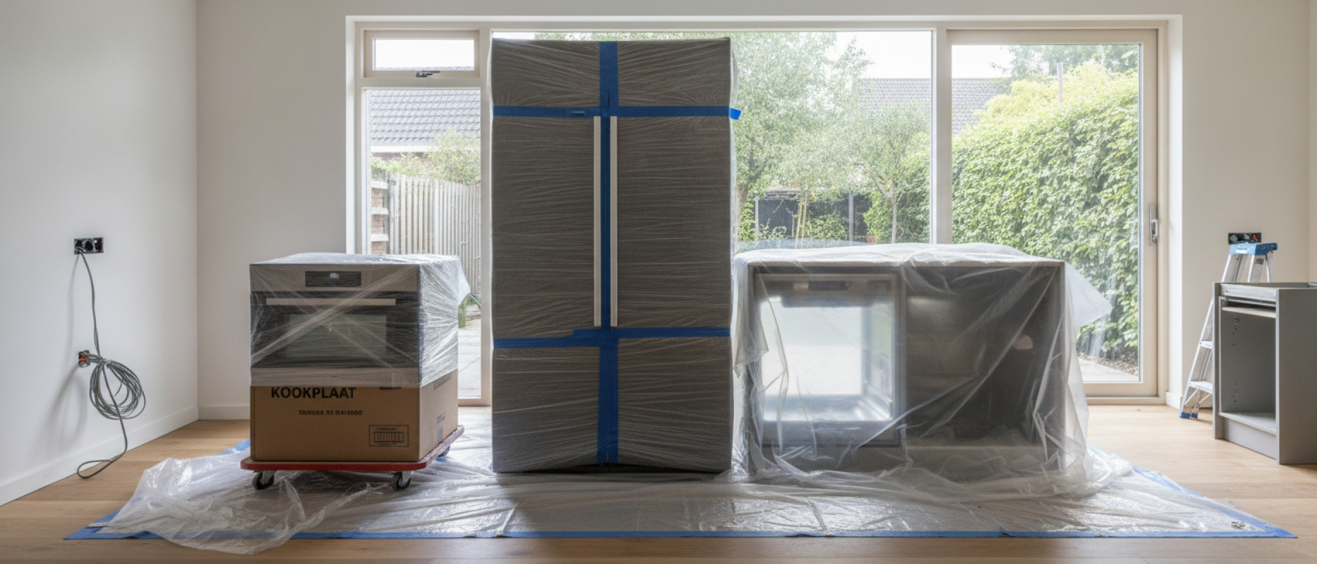 Bescherming van herbruikbare keukenapparaten tijdens een verbouwing