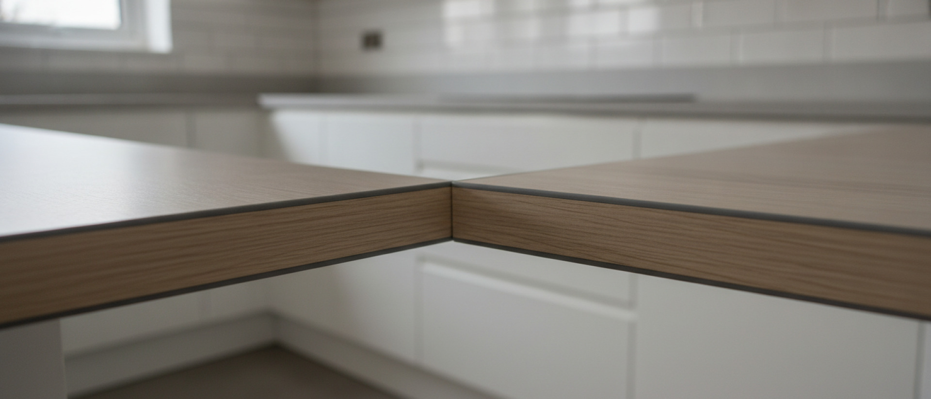 Een fijne zaagvertanding beperkt rafels bij veel gelamineerde zichtmaterialen.