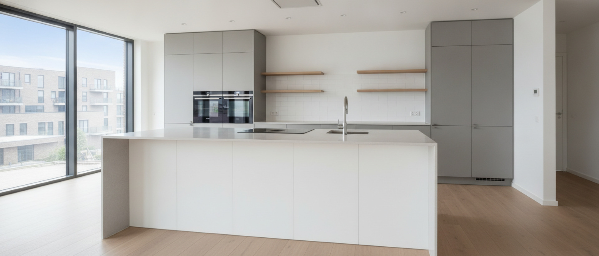 Keukenmontage voor appartementencomplex